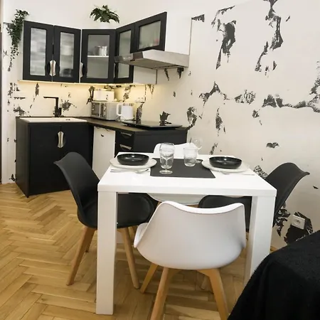 Black & White Apartment Prague By Wenceslas Square And Muzeum Exterior photo